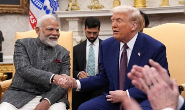 India's Prime Minister Modi hails a "mega partnership" with the US